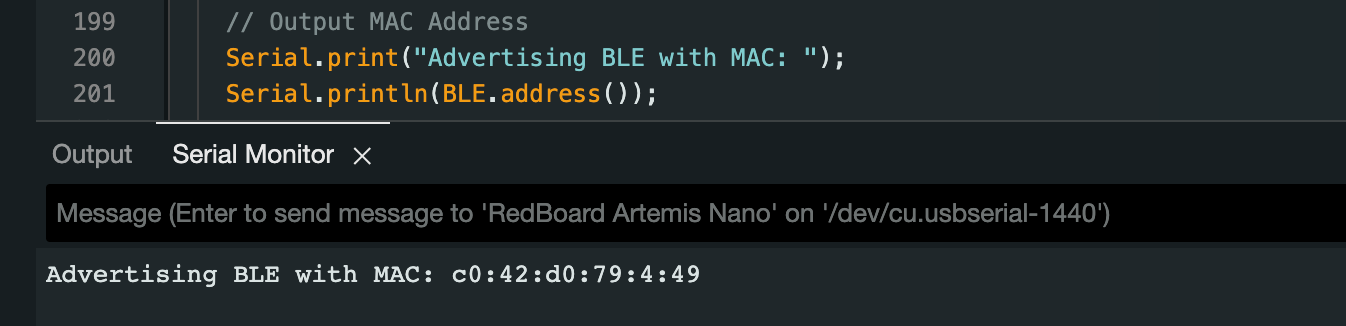 Artemis MAC address